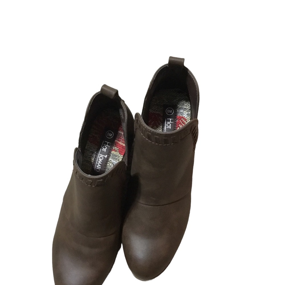 Hot Tomato Booties Brown Size 8M New